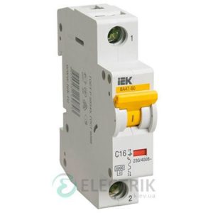 Автоматический выключатель ВА47-60 1P 63 А х-ка D, IEK MVA41-1-063-D