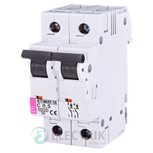 Автоматический-выключатель-ETIMAT-10-(10кА)-2P-0,5-А-хар-ка-C,-ETI-(Словения) 2133701