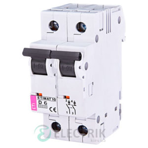 Автоматический-выключатель-ETIMAT-10-(10кА)-2P-6-А-хар-ка-D,-ETI-(Словения) 2153712