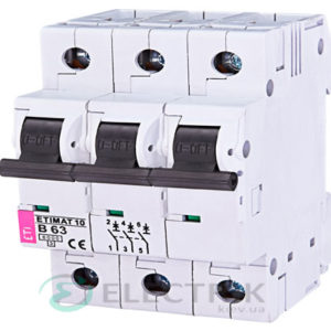 Автоматический-выключатель-ETIMAT-10-(6кА)-3P-63-А-хар-ка-B,-ETI-(Словения) 2125722