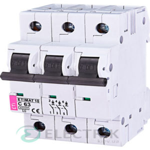 Автоматический-выключатель-ETIMAT-10-(6кА)-3P-63-А-хар-ка-C,-ETI-(Словения) 2135722