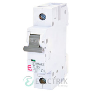 Автоматический-выключатель-ETIMAT-6-(6кА)-1P-50-А-хар-ка-C,-ETI-(Словения) 2141521