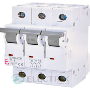 Автоматический-выключатель-ETIMAT-6-(6кА)-3P-1-А-хар-ка-C,-ETI-(Словения) 2145504