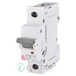 Автоматический выключатель ETIMAT P10 DC (10кА) 1P 10 А хар-ка C, ETI (Словения)