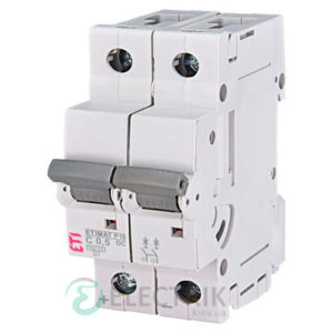 Автоматический выключатель ETIMAT P10 DC (10кА) 2P 0,5 А хар-ка C, ETI (Словения)