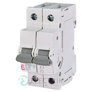 Автоматический выключатель ETIMAT P10 DC (10кА) 2P 40 А хар-ка C, ETI (Словения)