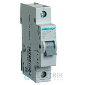 Автоматический выключатель MC163A 1P 6kA C-63A 1M, Hager