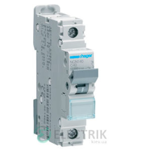 Автоматический выключатель NCN140 1P 10kA C-40A 1M, Hager
