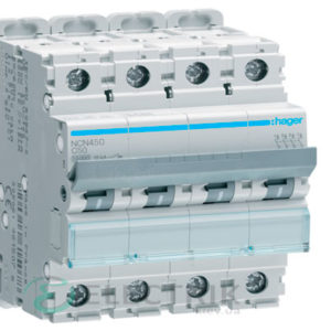 Автоматический выключатель NCN450 4P 10kA C-50A 4M, Hager