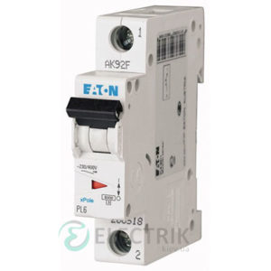 Автоматический выключатель PL6-C10/1 1P 10 А х-ка C, Eaton (Moeller)