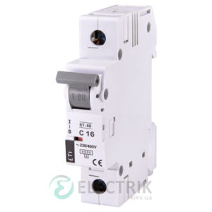 Автоматический-выключатель-ST-68-(4,5-кА)-1p-16-А-хар-ка-C,-ETI-(Словения) 2181316