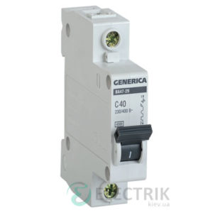 Автоматический-выключатель-ВА47-29-1Р-40А-4,5кА-С-GENERICA
