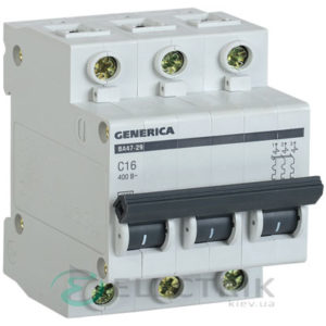 Автоматический-выключатель-ВА47-29-3Р-16А-4,5кА-С-GENERICA