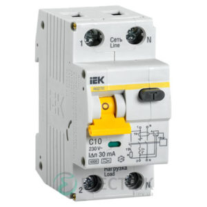 Автоматический выключатель дифференциального тока АВДТ32 C10 IEK MAD22-5-010-C-30