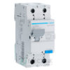 Дифференциальный автоматический выключатель AD856J 1P+N 4.5kA C-6A 30mA тип AC, Hager