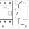 Габаритные-размеры-выключатель-дифференциального-тока-серии-PRO-тип-АС-4Р в вде чертежа