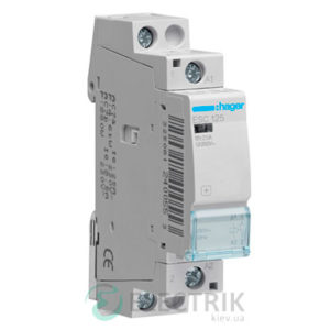 Контактор модульный ESC125 25А 230В AC 1НО, Hager (Франция)