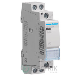 Контактор модульный ESC225 25А 230В AC 2НО, Hager (Франция)
