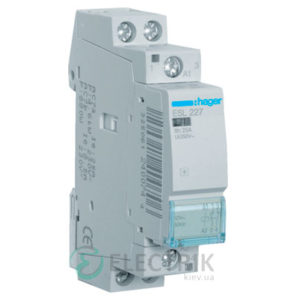 Контактор модульный ESL227 25А 12В AC 1НО+1НЗ, Hager (Франция)