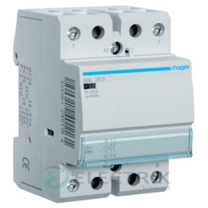 Контактор модульный ESL263 63А 12В AC 2НО, Hager (Франция)