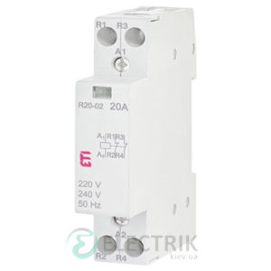 Контактор модульный R 20-02 20A 230V AC 2NC, ETI (Словения) 2461230