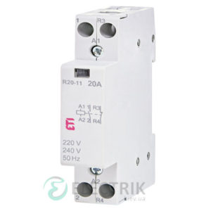 Контактор модульный R 20-11 20A 230V AC 1NO+1NC, ETI (Словения) 2461220