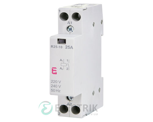 Контактор модульный R 25-10 25A 230V AC 1NO, ETI (Словения) 2463500