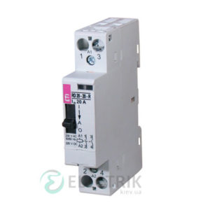 Контактор модульный RD-R 20-10 20A 230V ACDC 1NO с ручным управлением, ETI (Словения) 2464034