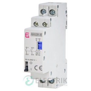 Контактор модульный импульсный RBS 220-20 20A 24V AC 2NO, ETI (Словения) 2464115