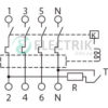 Схема-подключения-выключателя-дифференциального-тока-серии-PRO-тип-А-4Р в виде чертежа