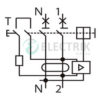 Схема-подключения-выключателя-дифференциального-тока-серии-STAND-тип-АС-2Р в чертежном виде