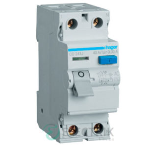 Устройство-защитного-отключения-(УЗО)-CD241J-2P-40A-30mA-тип-AC,-Hager-