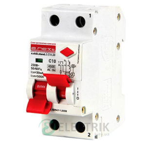 Автоматический выключатель дифференциального тока (дифавтомат) e.elcb.stand.2.C25.30, 2P 25 А 30 мА хар-ка C, E.NEXT