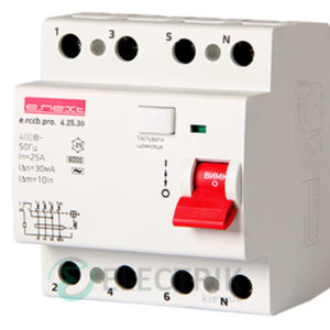 Устройство защитного отключения (УЗО) e.rccb.pro.4.63.100, 4P 63 А 100 мА тип AC, E.NEXT