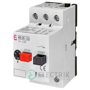Автоматический выключатель защиты двигателя MS25-2,5 4600070 ETI