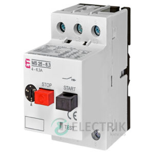 Автоматический выключатель защиты двигателя MS25-6,3 4600090 ETI