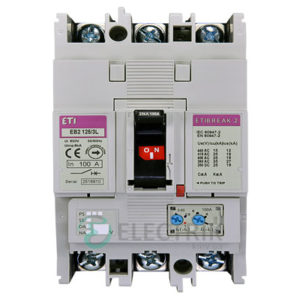 Автоматический выключатель EB2 125/3L 100А (25кА) 3p ETI 4671025