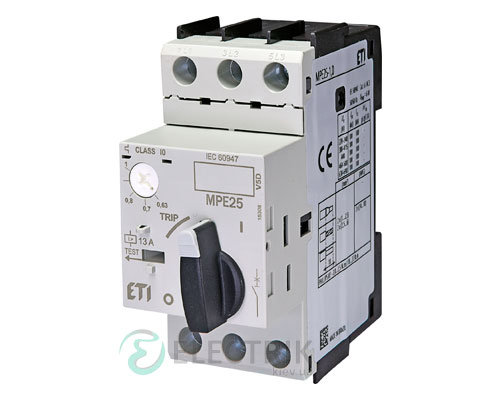 Автоматический выключатель защиты двигателя MPE25-1,0 4648005 ETI