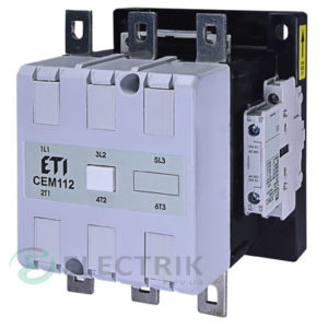 Контактор CEM 112Е.22 250V/AC/DC 112A 55kW AC3, ETI (Словения)