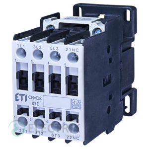 Контактор CEM 18.01 230V/AC 18A 7,5kW AC3, ETI (Словения)