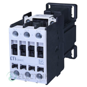 Контактор CEM 25.00 24V/DC 25A 11kW AC3, ETI (Словения)