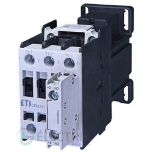 Контактор CEM 25.10 24V/DC 25A 11kW AC3, ETI (Словения)