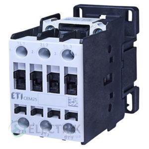 Контактор CEM 25.10 400V/AC 25A 11kW AC3, ETI (Словения)