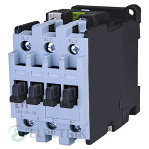 Контактор CES 25.00 24V/AC 25A 11kW AC3, ETI (Словения)