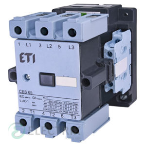 Контактор CES 65.22 24V/AC 65A 30kW AC3, ETI (Словения)