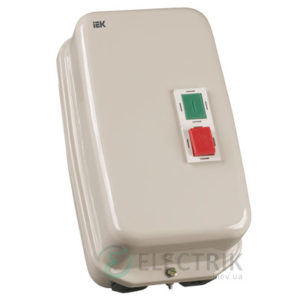 Контактор КМИ49562 в оболочке с индикацией 95 А 230 В/AC3 IP54 1НО+1НЗ, IEK