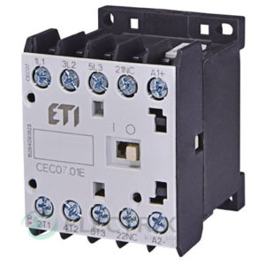 Контактор миниатюрный CEC 07.01 230V/AC 7A 3kW AC3, ETI (Словения)