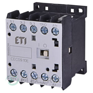 Контактор миниатюрный CEC 09.10 230V/AC 9A 4kW AC3, ETI (Словения)
