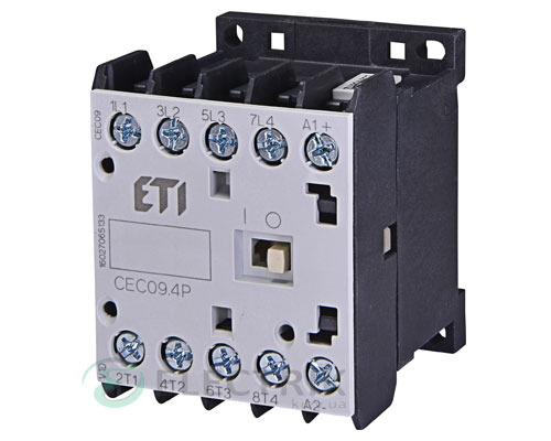 Контактор-миниатюрный-CEC-09.4Р-24V_DC-9A-4kW-AC3-4р-(2НО+2НЗ),-ETI Контактор миниатюрный CEC 09.4Р 24V/DC 9A 4kW AC3 4р (2НО+2НЗ), ETI (Словения)