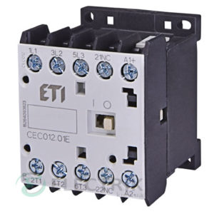 Контактор миниатюрный CEC 12.01 230V/AC 12A 5,5kW AC3, ETI (Словения)